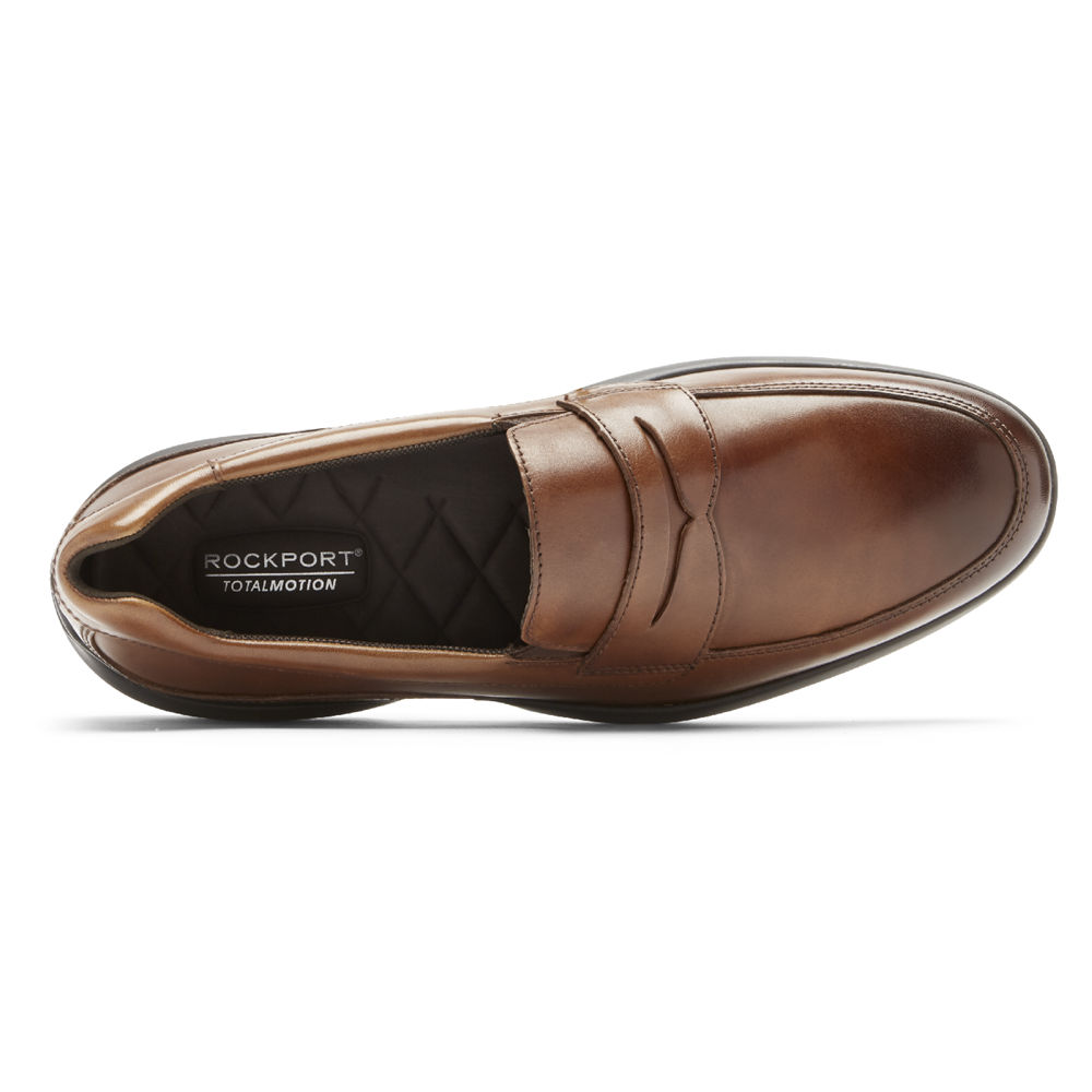 Rockport Singapore Mens Loafers - Total Motion Advance Penny Brown - YM9850216